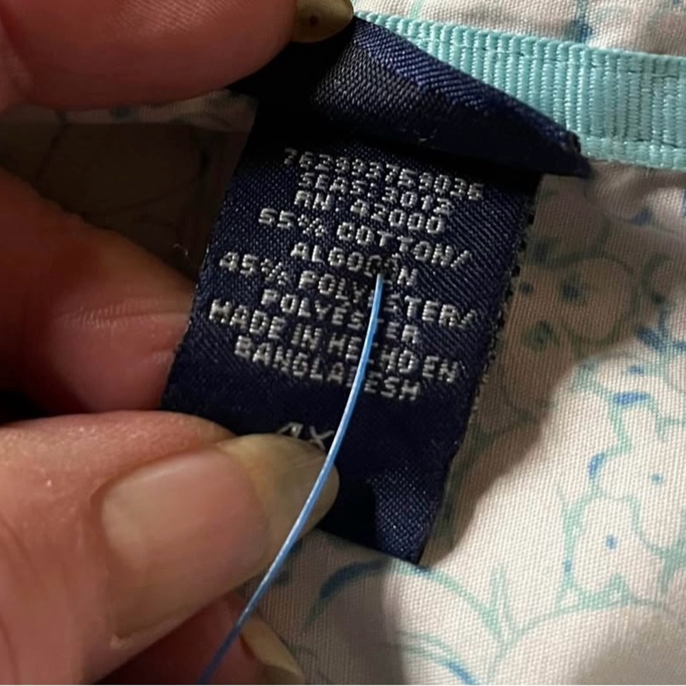 Floral Women's Top - White and Purple - Picture 8 of 9